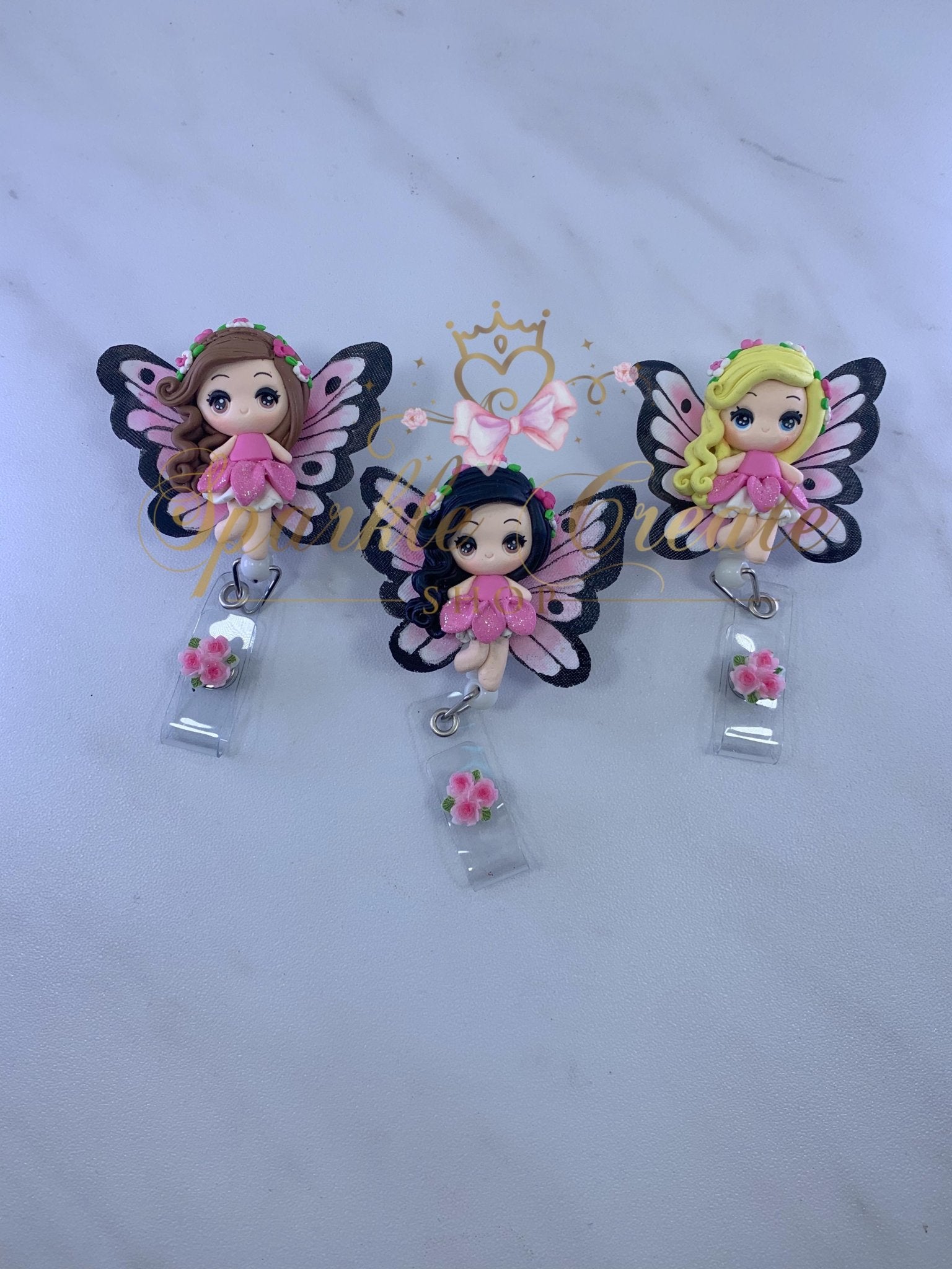 Fairy Girl Clay Badge Reel – Sparkle Create Shop